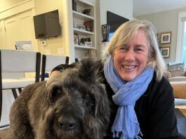 Therapy dogs are wonderful companions on Holidays and New Years.