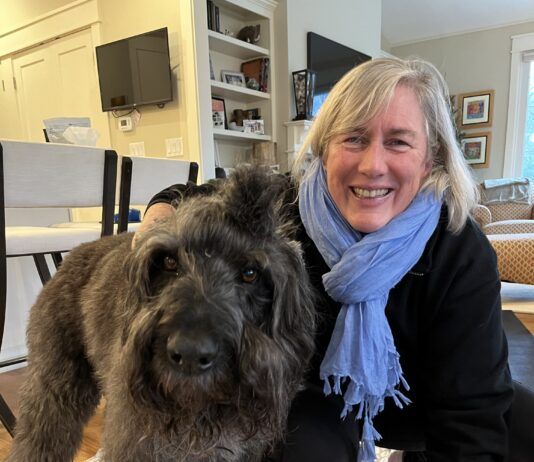 Therapy dogs are wonderful companions on Holidays and New Years.