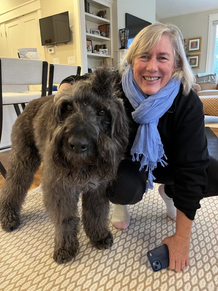 Therapy dogs are wonderful companions on Holidays and New Years.